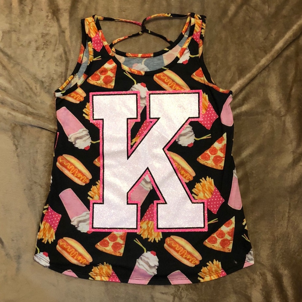 Justice “K”’glow in the dark Shirt - Size 16/18